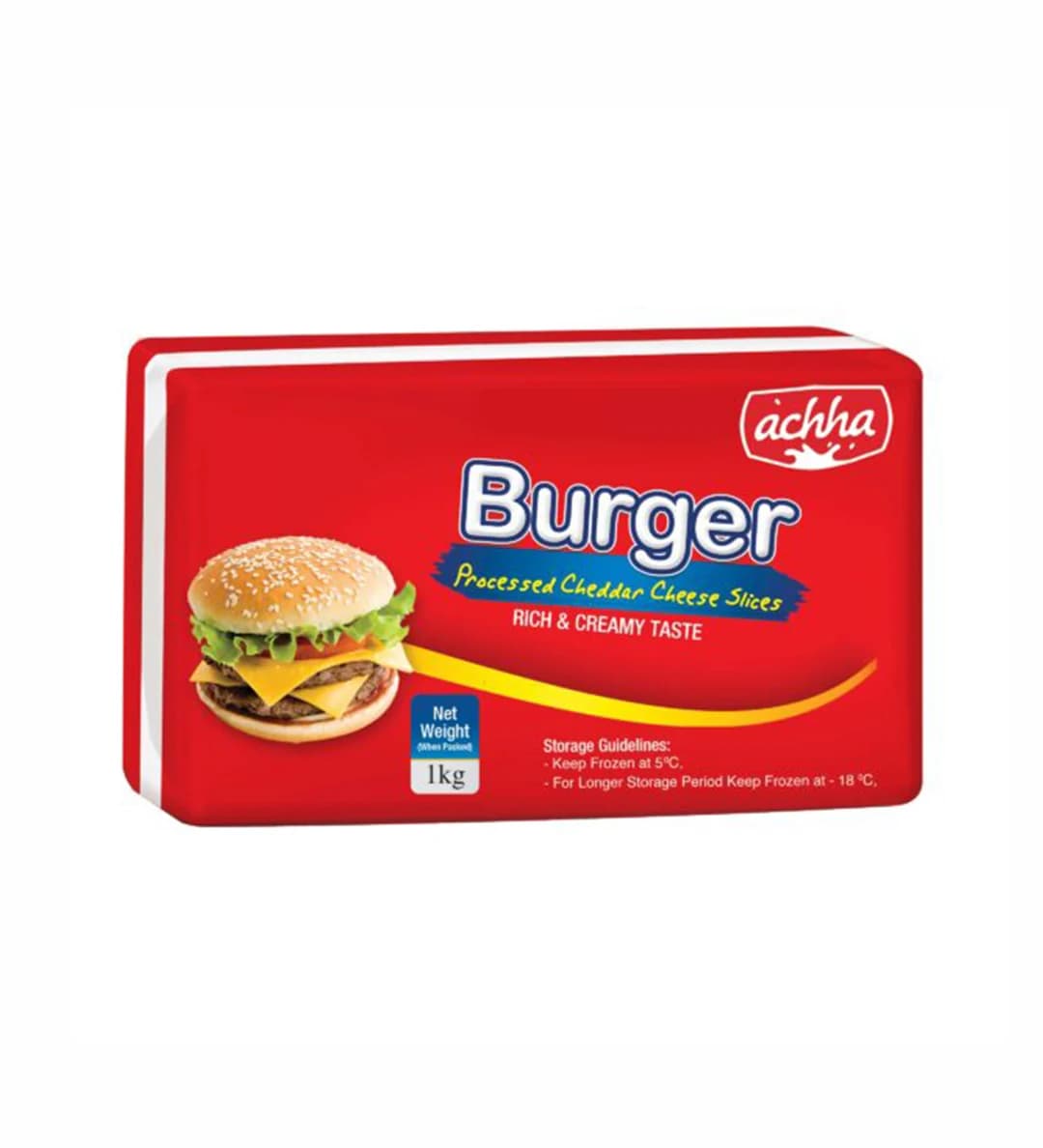 Achha burger cheese slices 1 kg pack