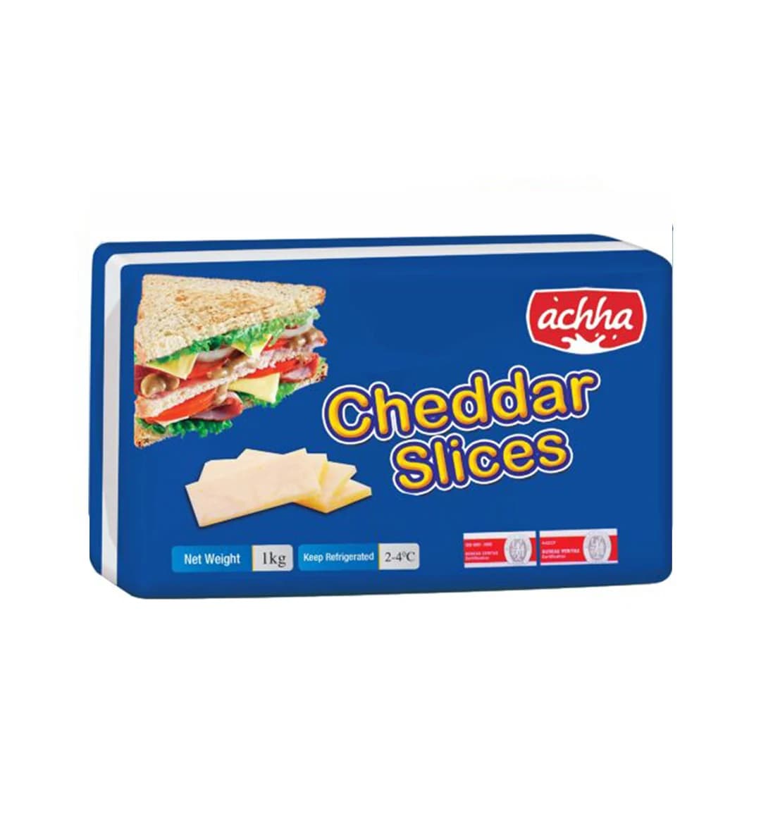 Achha cheddar cheese slices 1 kg pack