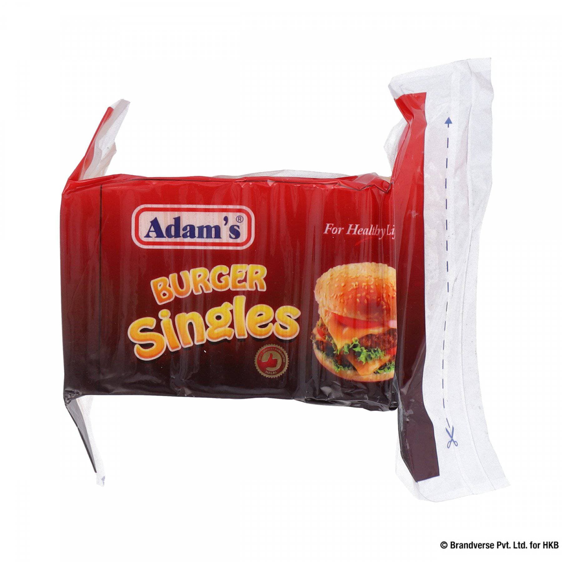 Adam’s burger cheese singles 1 kg pack