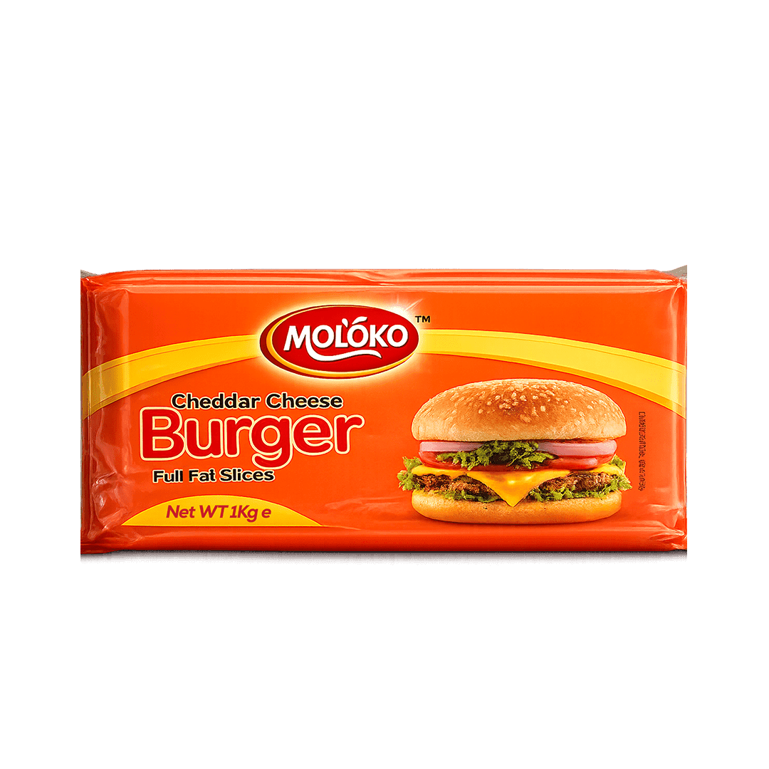 Moloko yellow cheddar burger cheese slices 1 kg pack
