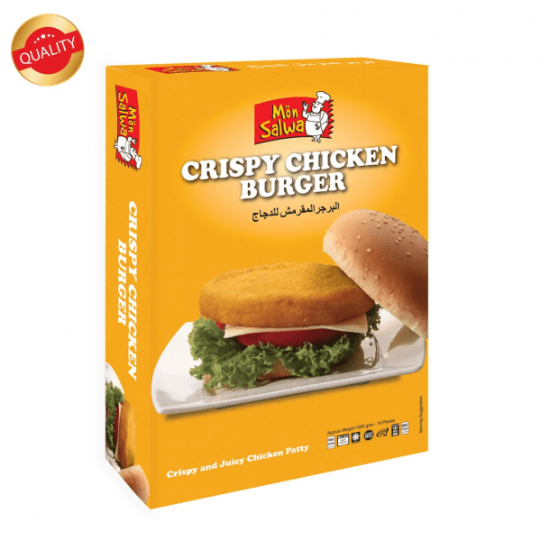 Monsalwa crispy chicken burger patty 1 kg pack