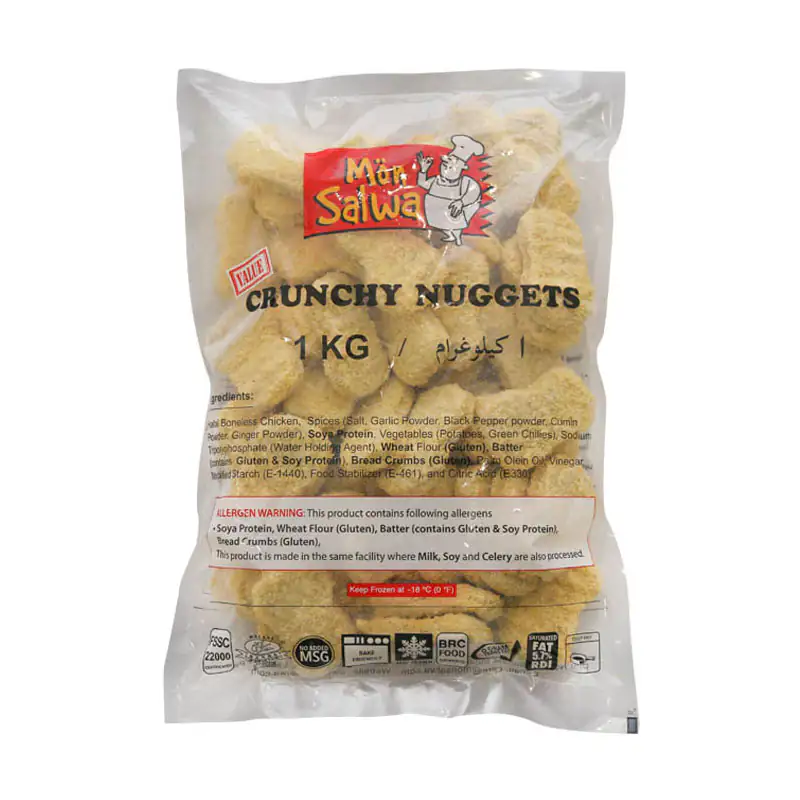 Monsalwa crunchy chicken nuggets 1 kg poly pack